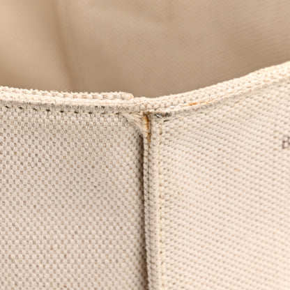 Bottega Veneta Canvas Maxi Intrecciato Medium Arco Tote Beige Black 13 of 14