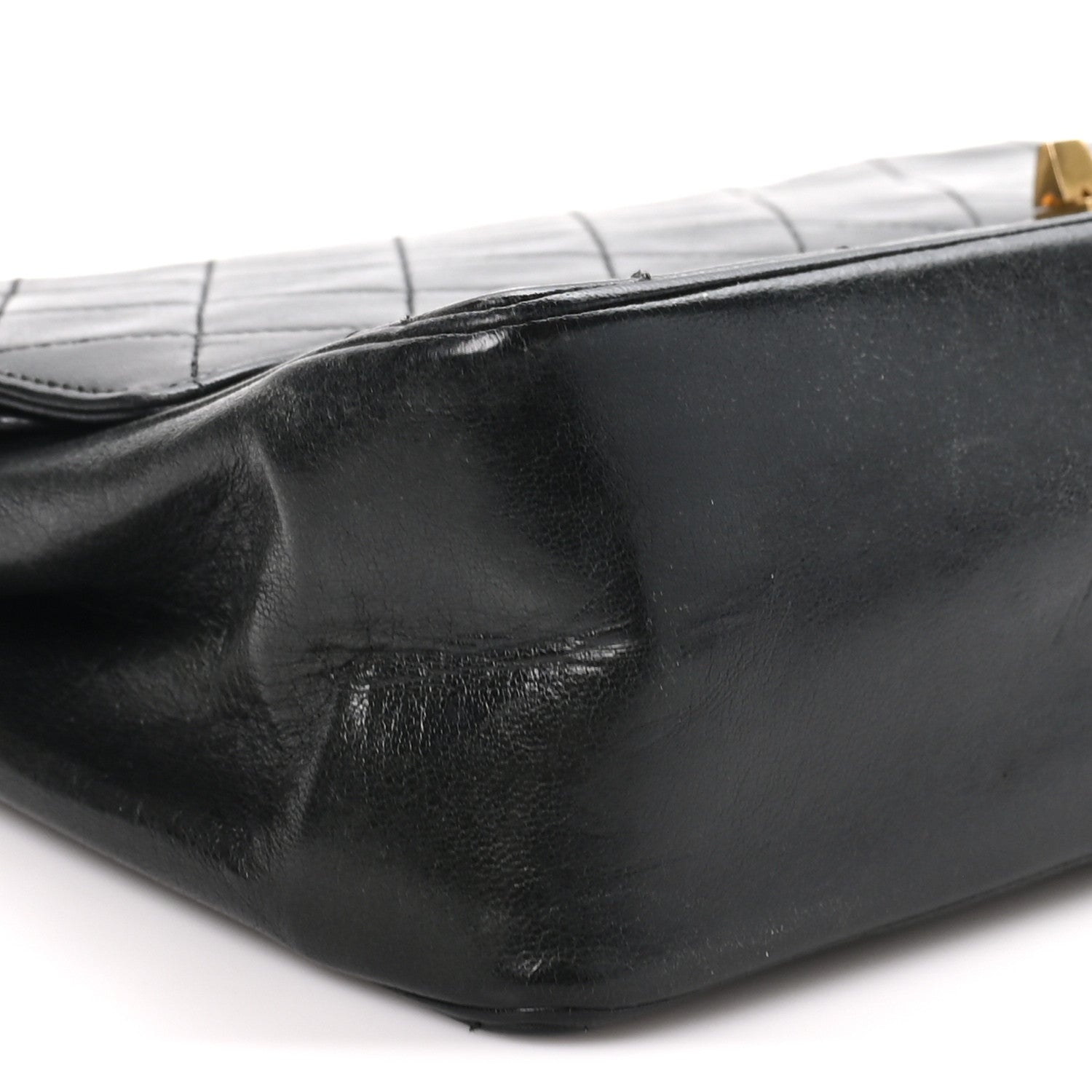 Chanel Lambskin Quilted Medium Double Flap Bijoux Chain Black 7 of 9