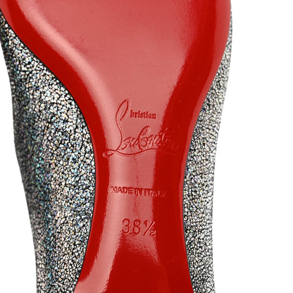 Christian Louboutin Nappa Mica Gil Mary Jane Ballet Flats 38.5 Silver 6 of 7