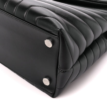 Saint Laurent Calfskin Y Quilted Monogram Large Loulou Chain Satchel Black 11 of 11