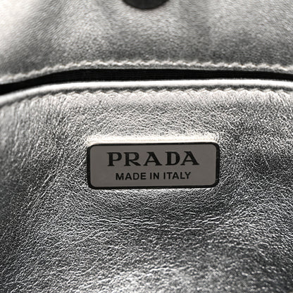 Prada Spazzolato Cleo Shoulder Bag Argento 6 of 11