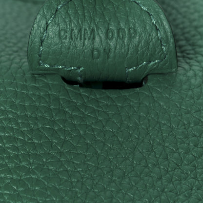 Hermes Taurillon Clemence EVELYNE III PM Malachite 7 of 11