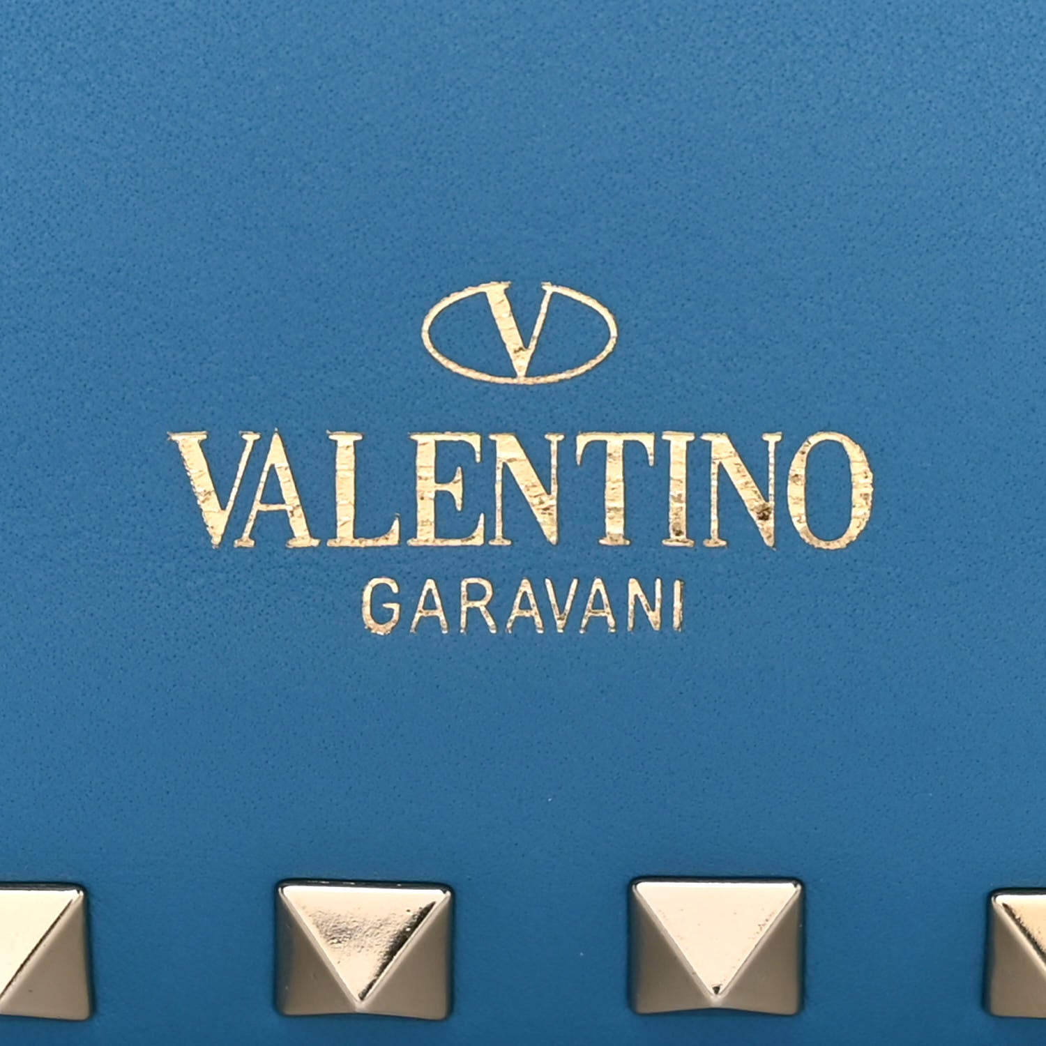Valentino Garavani Vitello Mini Rockstud Tote Light Blue 10 of 11