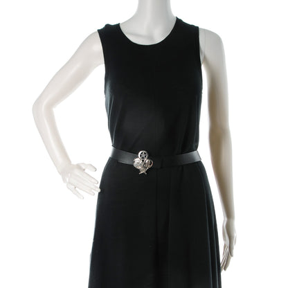 Chanel Calfskin CC Paris Dallas Belt 95 38 Black Silver 2 of 8