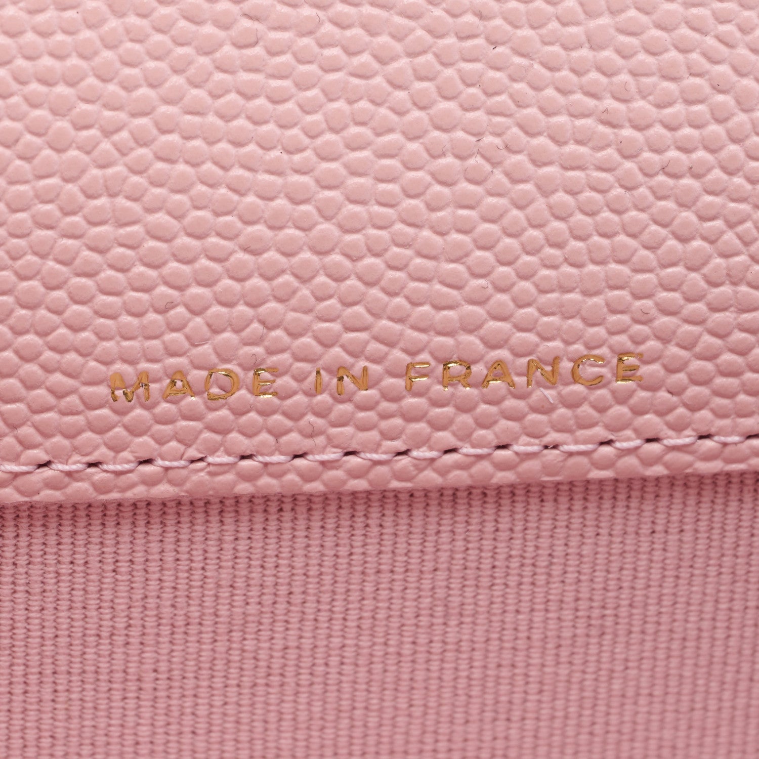 Chanel Caviar Quilted Flap Card Holder Wallet Light Pink 7 of 8