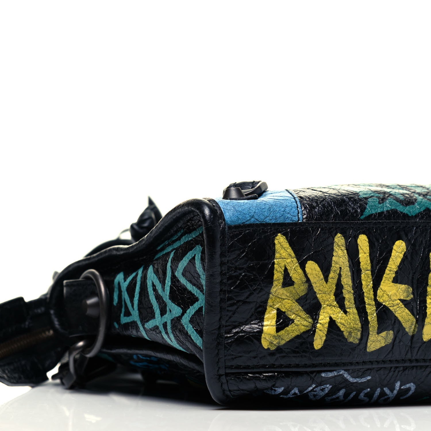 Balenciaga Agneau Arena Graffiti All Over Classic Hardware Mini City Black Multicolor 5 of 9