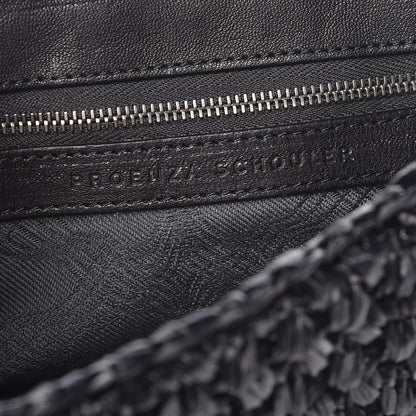 Proenza Schouler Lambskin Raffia PS1 Pochette Clutch Black 8 of 10