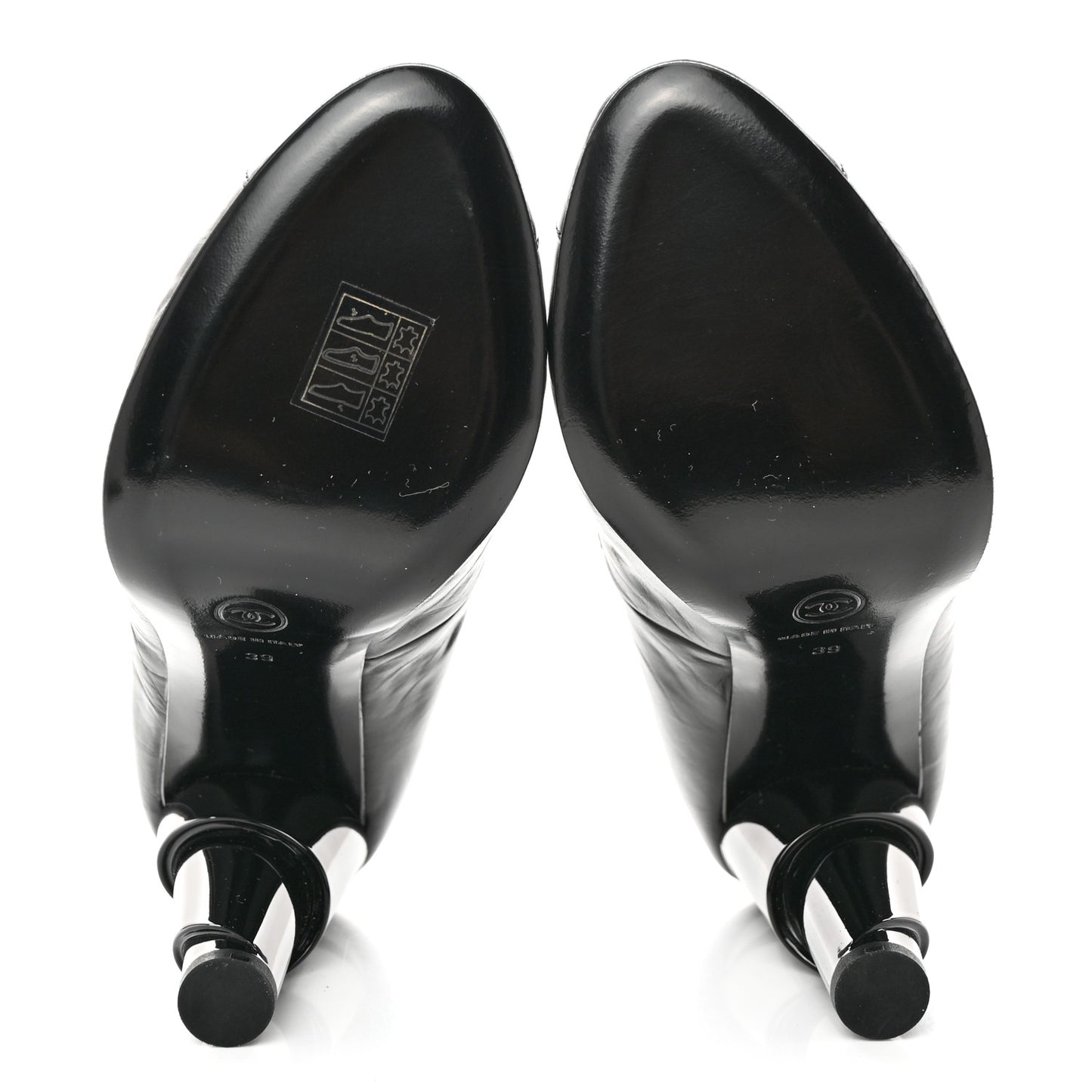 Calfskin Quilted Reissue Booties 38.5 Black