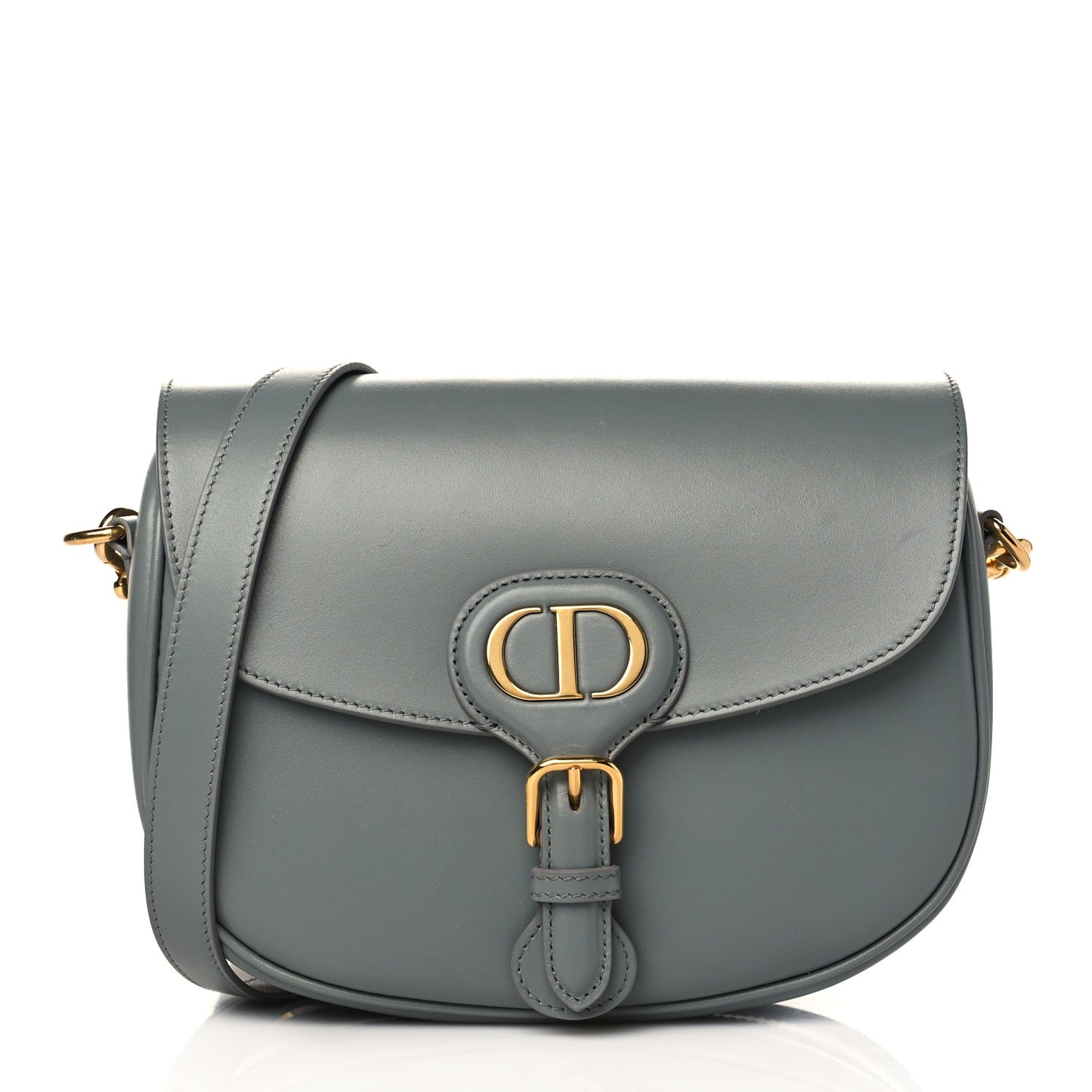 Box Calfskin Medium Bobby Flap Gray