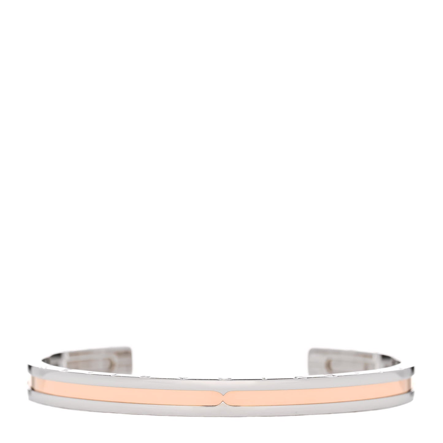 18K Rose Gold Stainless Steel B.Zero1 Cuff Bracelet SM