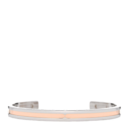 Bulgari 18K Rose Gold Stainless Steel B.Zero1 Cuff Bracelet SM 1 of 4