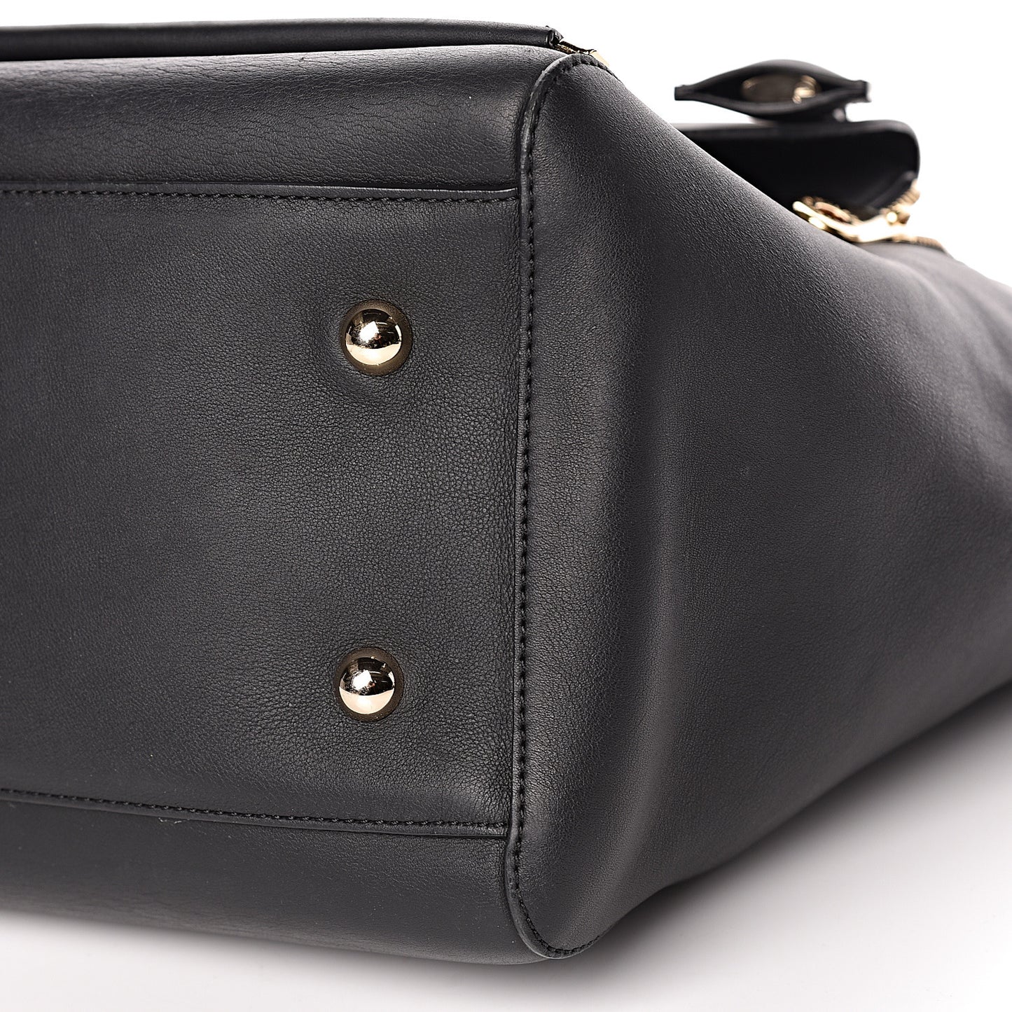 Silky Calf Medium Willow Tote Black