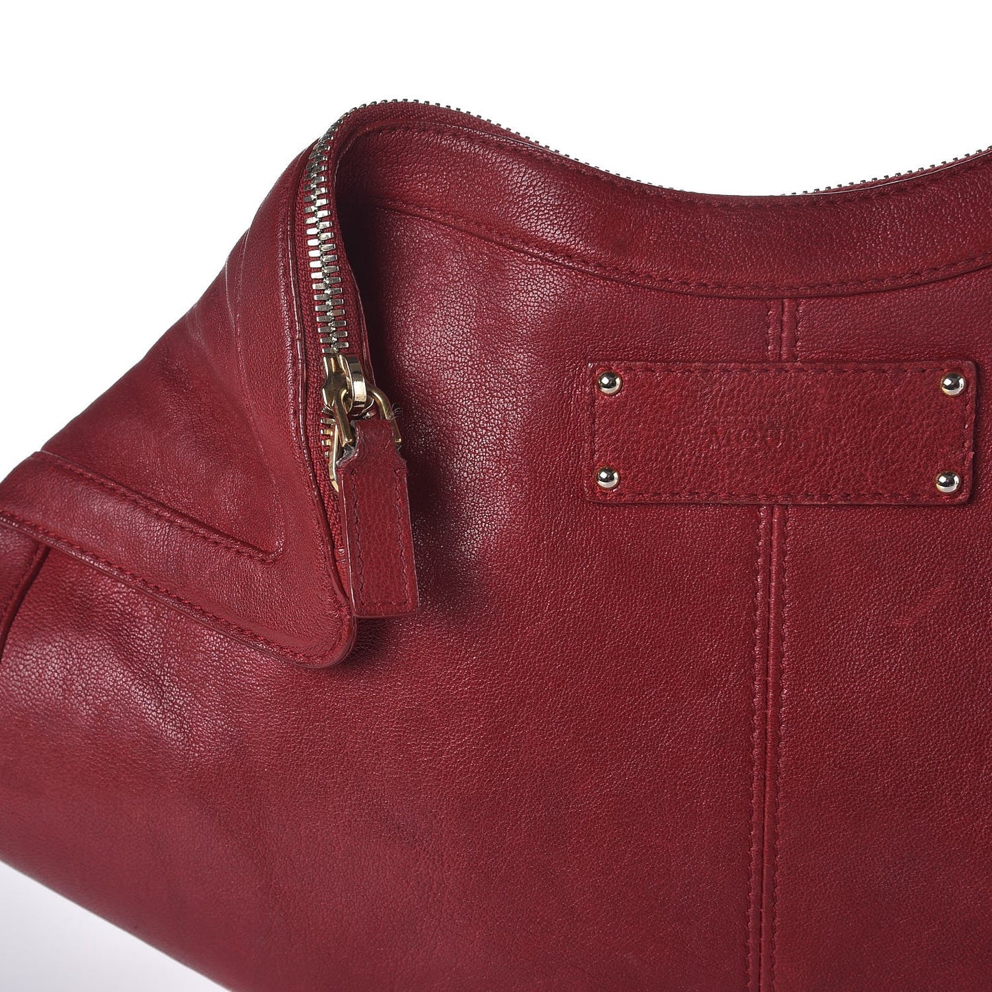 Calfskin De Manta Clutch Red