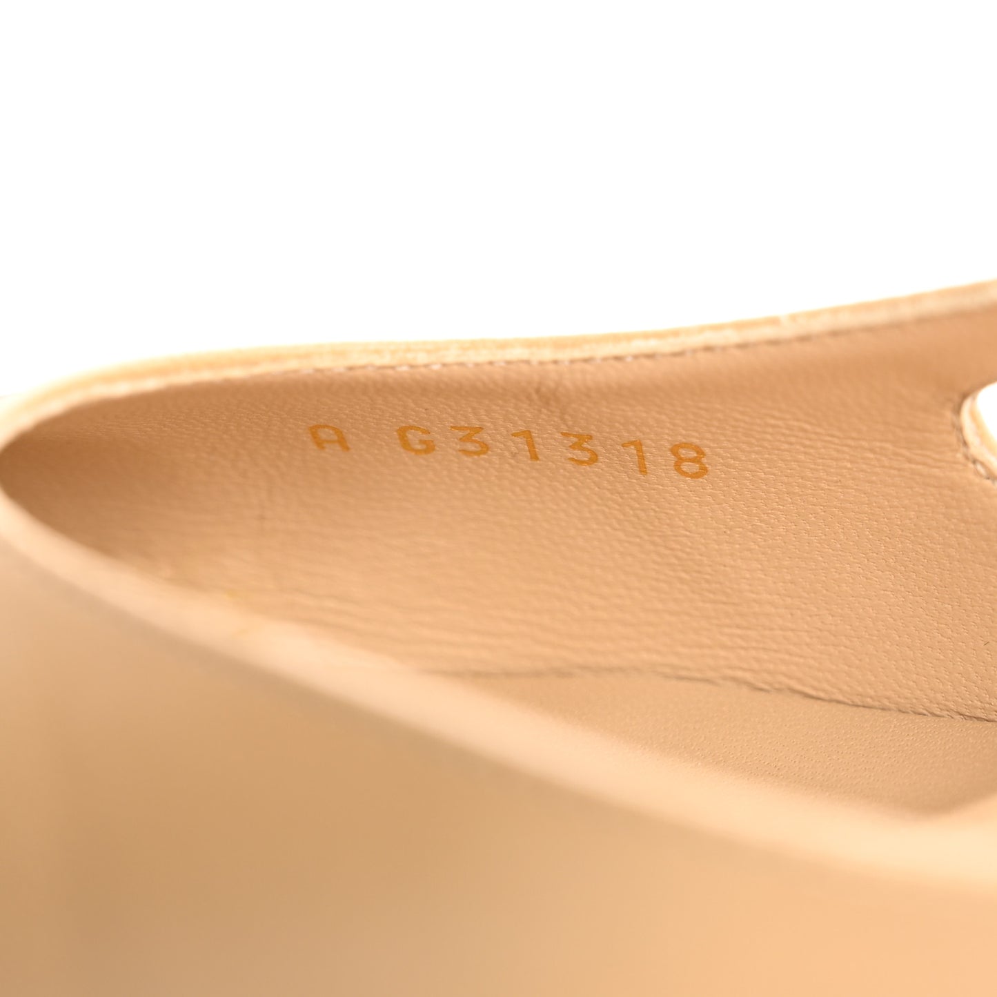 Goatskin Grosgrain Cap Toe CC Slingback Pumps 38 Beige Black