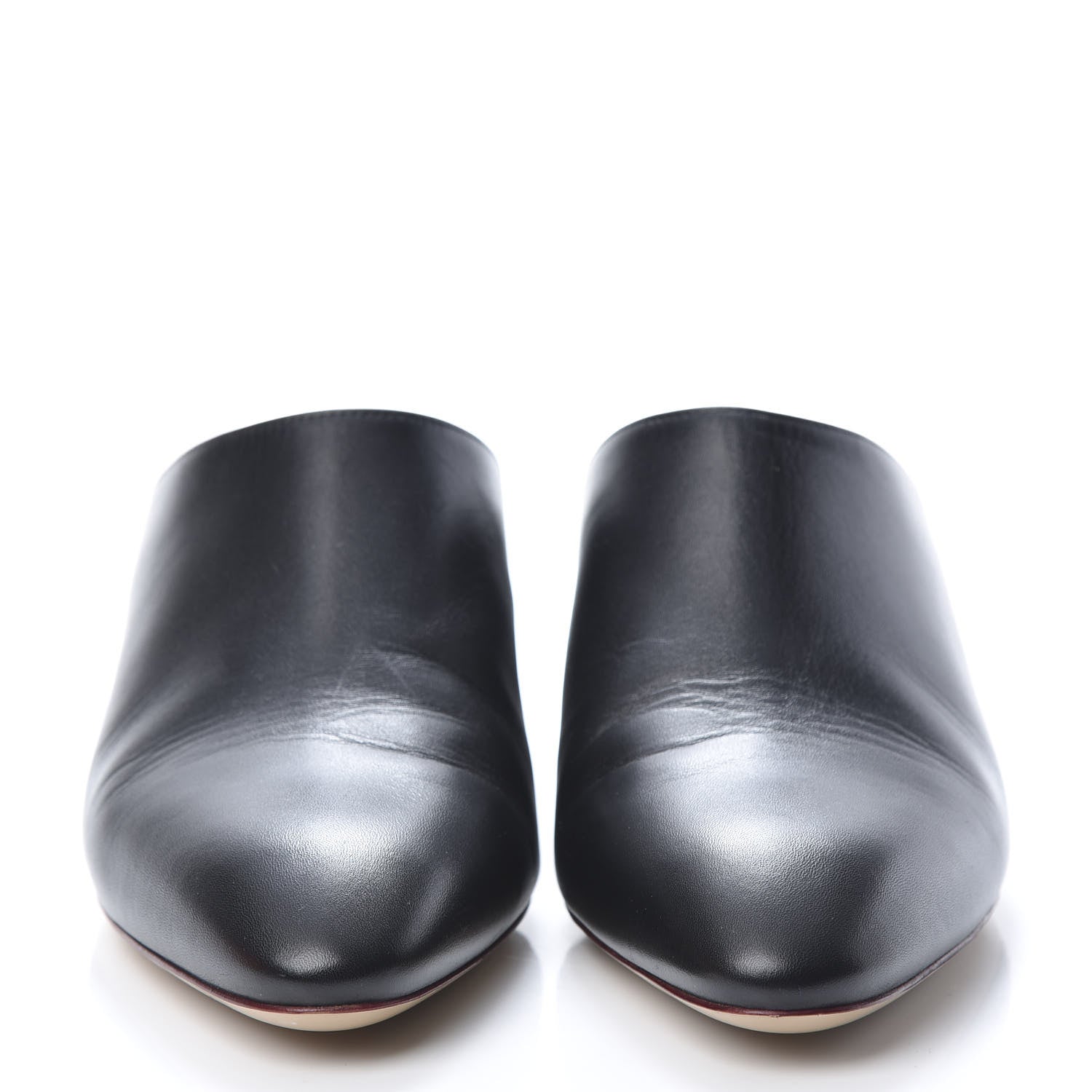 Hermes Calfskin Reveuse Mules 38 Black 2 of 12