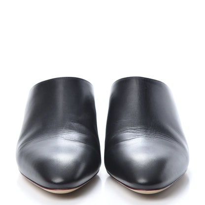 Hermes Calfskin Reveuse Mules 38 Black 2 of 12