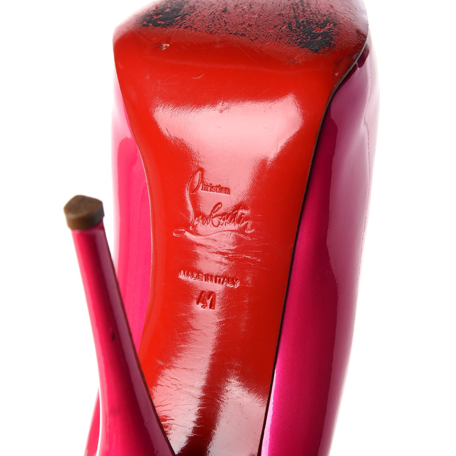 Christian Louboutin Patent 130 Platform Pumps 41 Pink 8 of 20