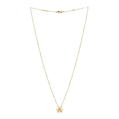 Van Cleef & Arpels 18K Yellow Gold Diamond Mini Frivole Pendant Necklace 3 of 6