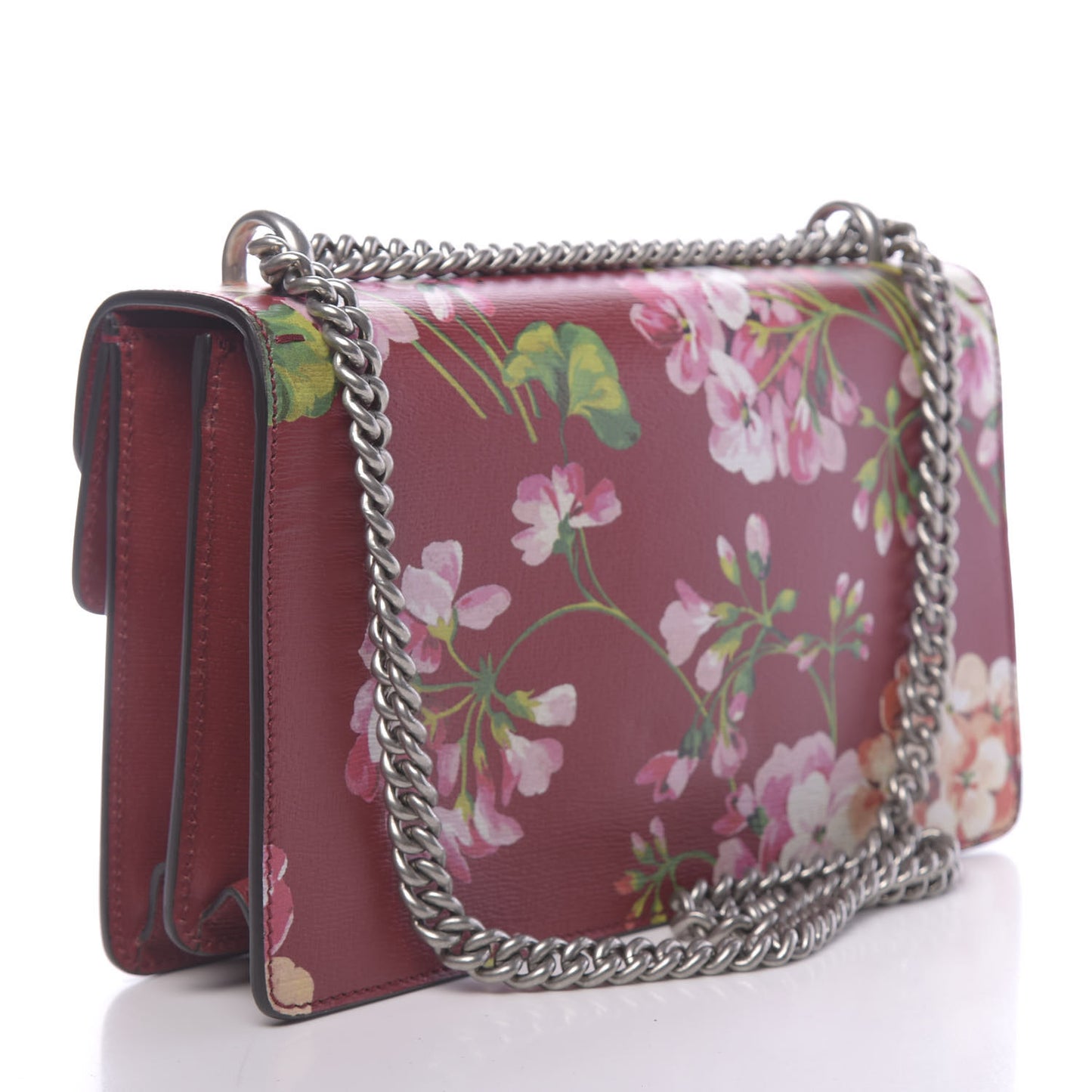 Calfskin Blooms Print Small Dionysus Shoulder Bag Romantic Cherry Multicolor