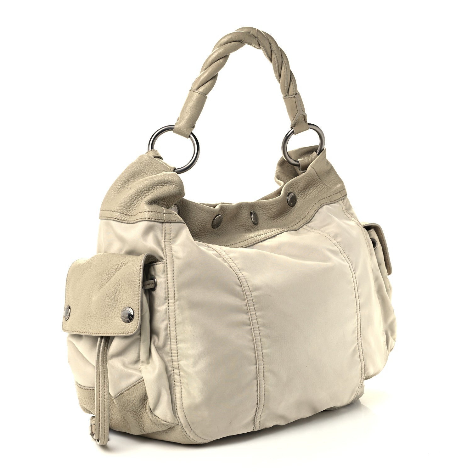 Prada Cervo Tessuto Nylon Hobo Lavanda 2 of 10