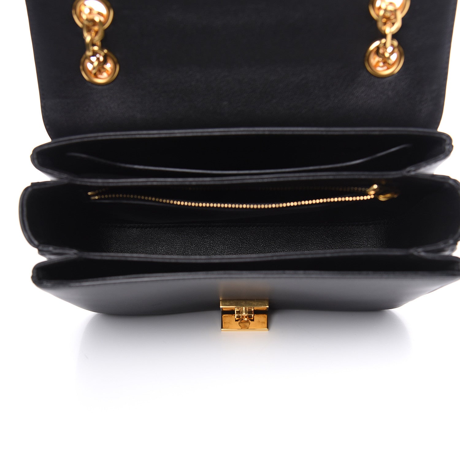 Celine Shiny Calfskin Medium C Bag Black 5 of 9