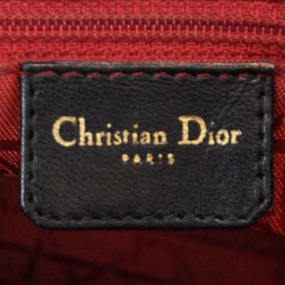 Christian Dior Lambskin Cannage Large Lady Dior Black 10 of 12