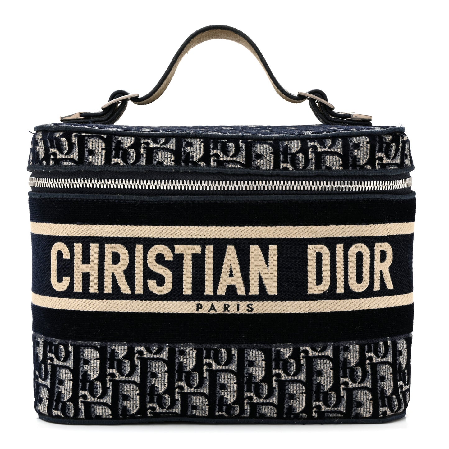 Oblique Diortravel Vanity Case Blue