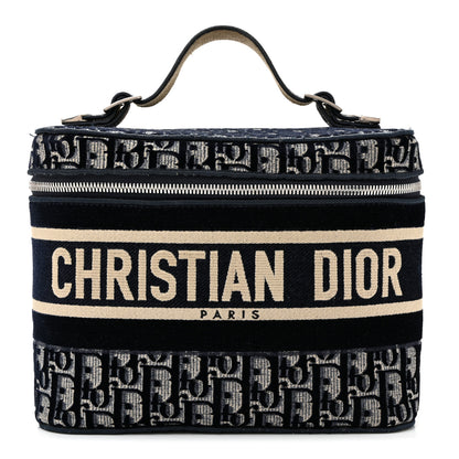 Christian Dior Oblique Diortravel Vanity Case Blue 1 of 10