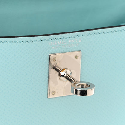 Hermes Epsom Mini Kelly Sellier 20 Bleu Zephyr 6 of 11