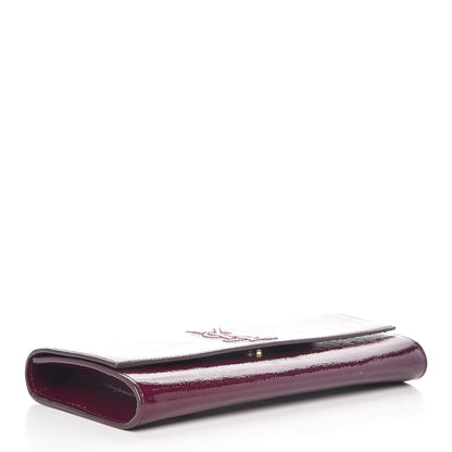 Saint Laurent Textured Patent Small Belle De Jour Clutch Purple 4 of 7