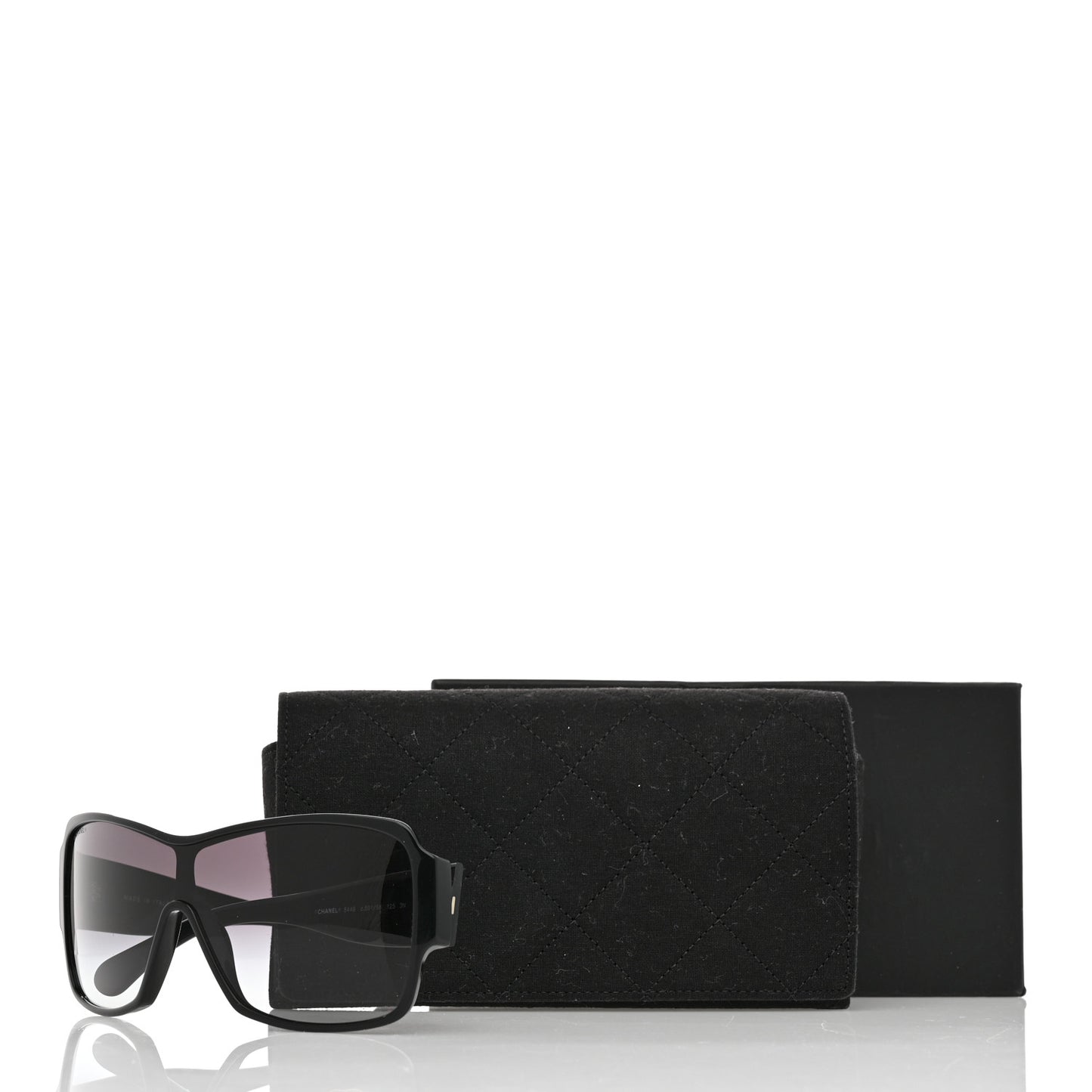 Acetate Shield Sunglasses 5449-A Black