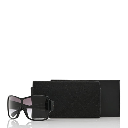 Chanel Acetate Shield Sunglasses 5449-A Black 8 of 8
