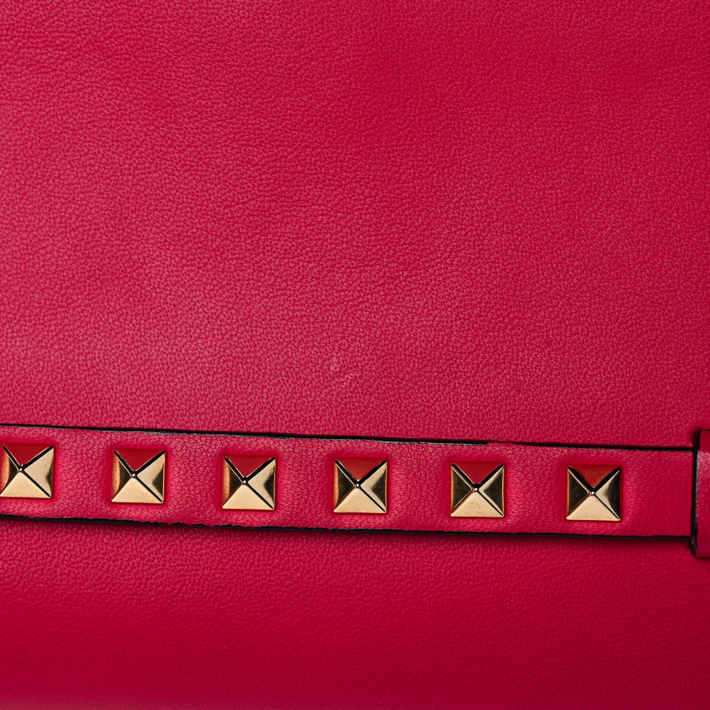 Nappa Rockstud Wristlet Clutch Cyclamin