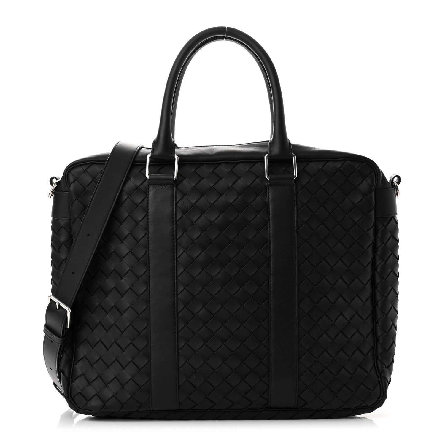 Bottega Veneta Nappa Intrecciato Large Briefcase Black 1 of 8
