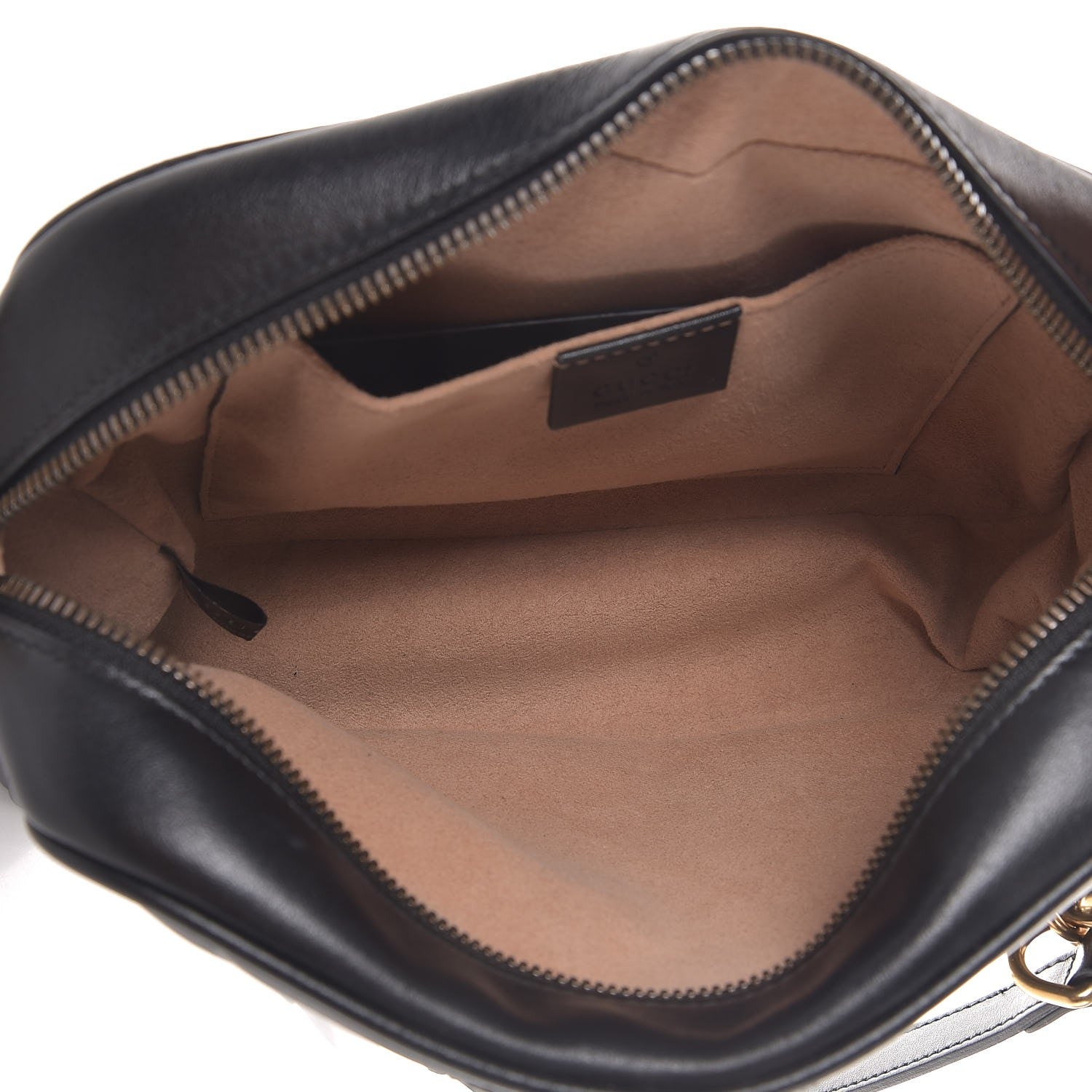 Gucci Calfskin Matelasse Small GG Marmont Chain Shoulder Bag Black 5 of 8