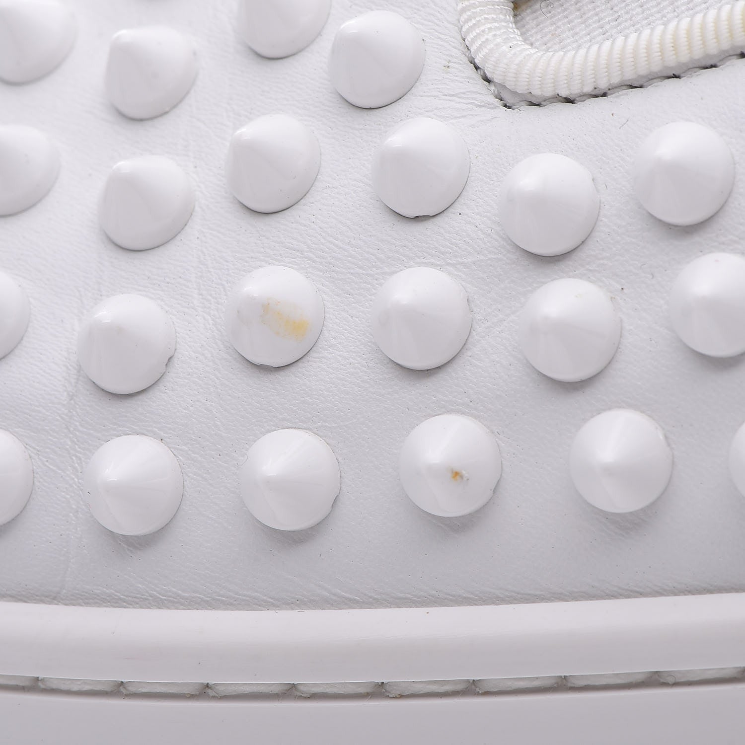 Christian Louboutin Calfskin Spikes Mens Roller Boat Flat 39 White 11 of 14