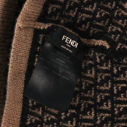 Fendi Wool Beanie Tobacco Black 3 of 3