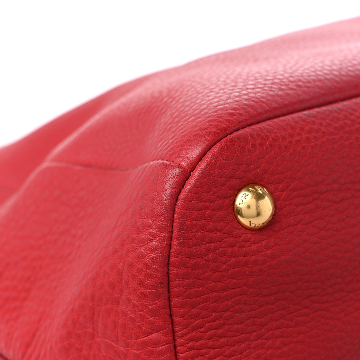 Prada Vitello Phenix Hobo Rosso 10 of 15
