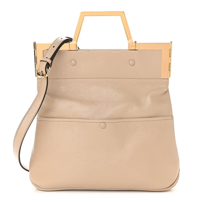Fendi Agnello Old Shine Small Shopping Flap Bag Amido 1 of 9