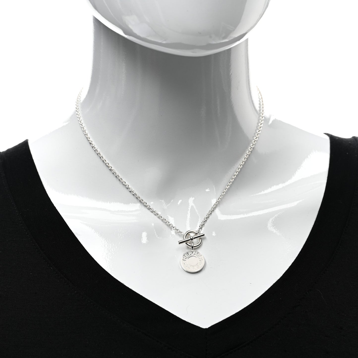 Sterling Silver Amulettes H Confettis Pendant Necklace