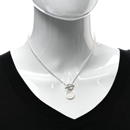 Hermes Sterling Silver Amulettes H Confettis Pendant Necklace 2 of 5
