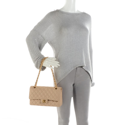 Chanel Caviar Quilted Medium Double Flap Beige Clair 2 of 8