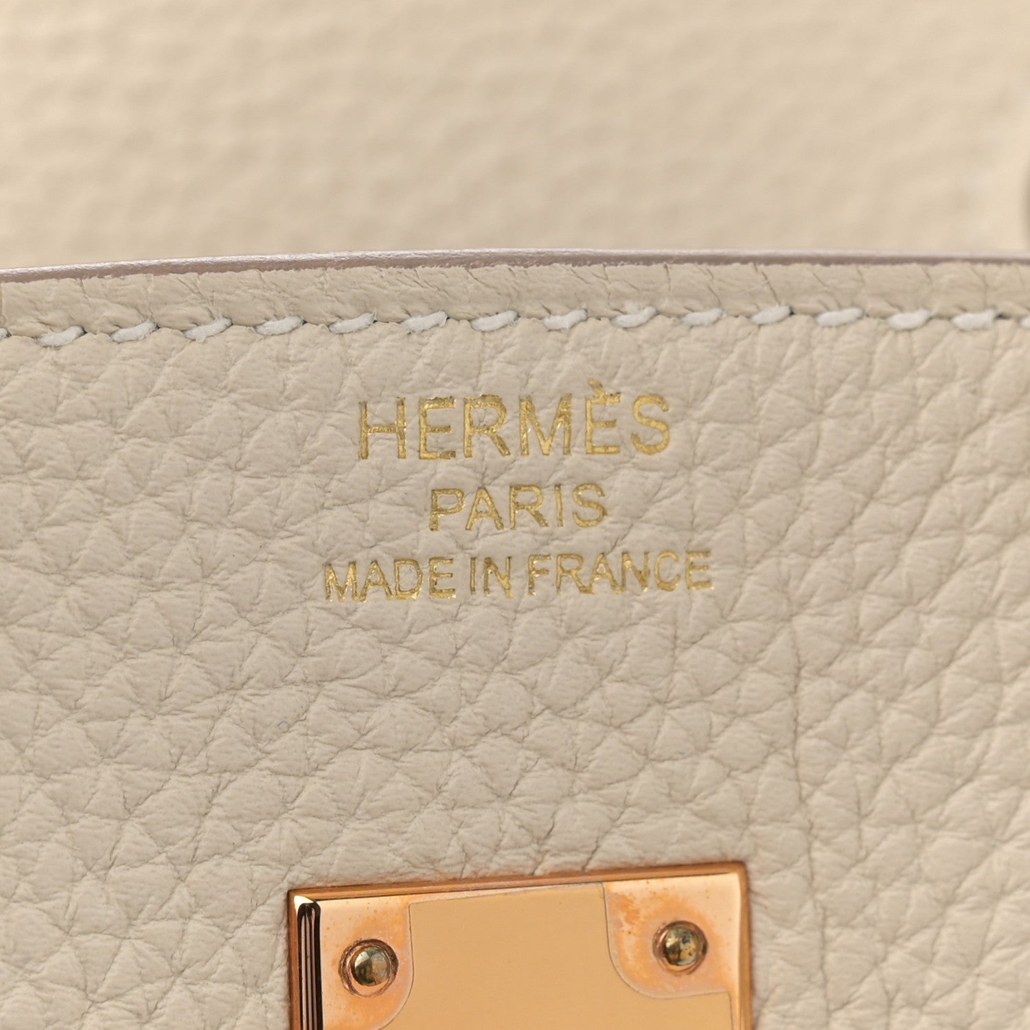 Hermes Togo Birkin 25 Craie 6 of 11
