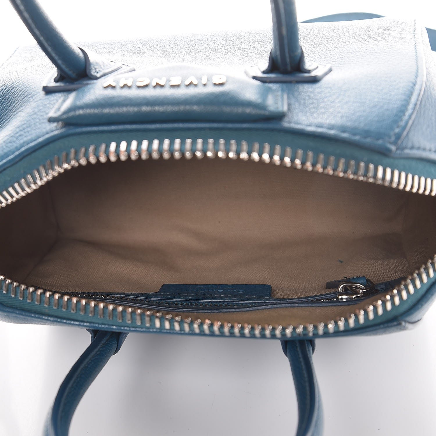 Givenchy Sugar Goatskin Mini Antigona Oil Blue 6 of 8