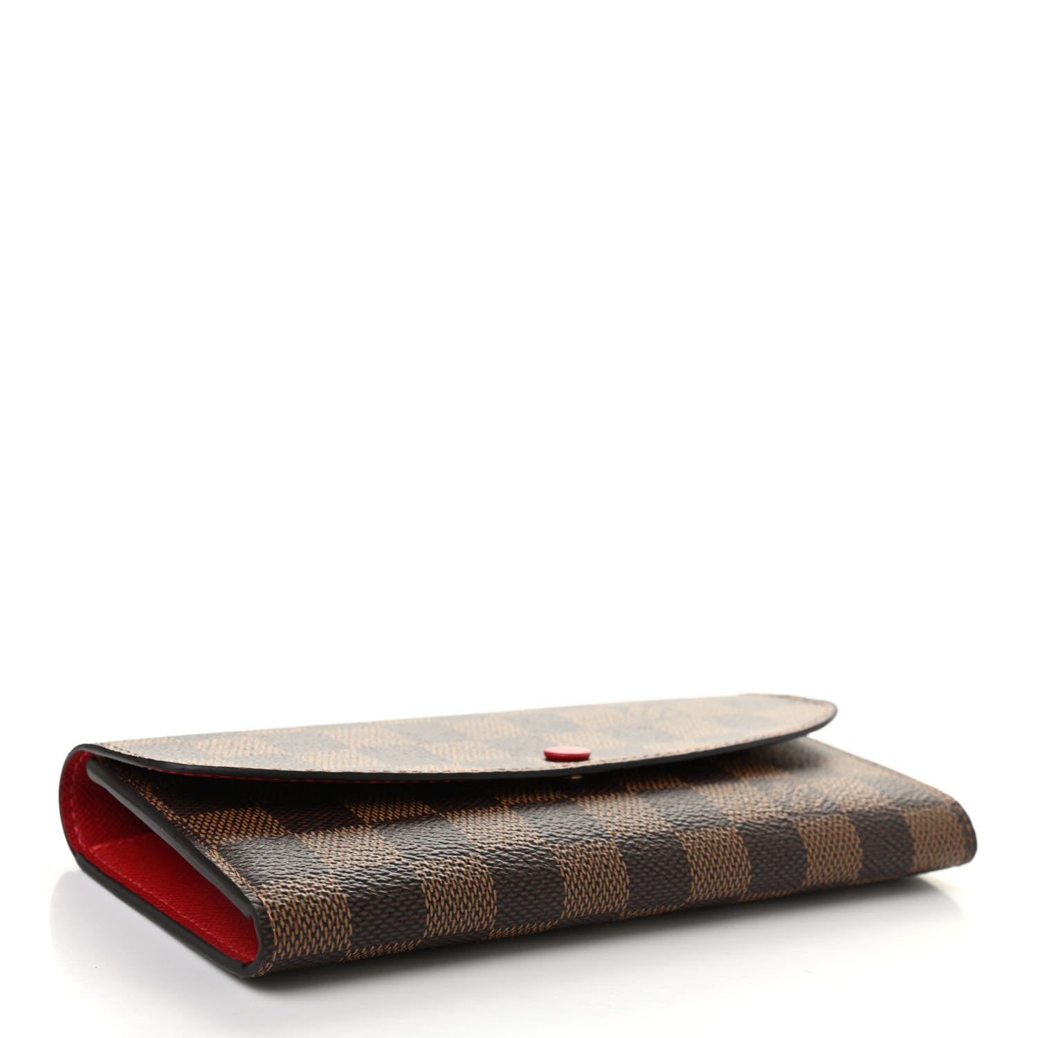 Louis Vuitton Damier Ebene Emilie Wallet Red 4 of 7