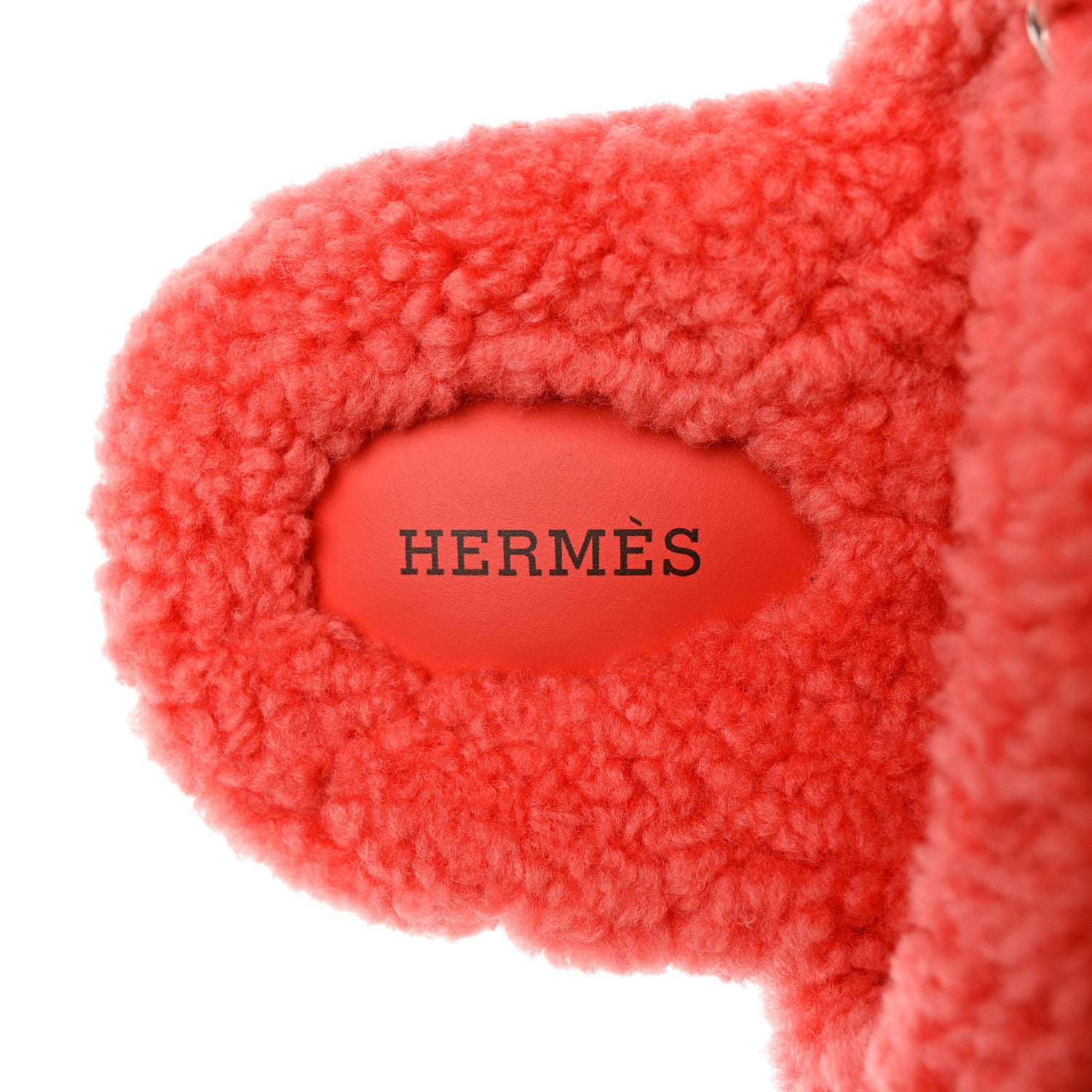 Hermes Woolskin Womens Chypre Sandals 40 Rose Du Desert 7 of 9