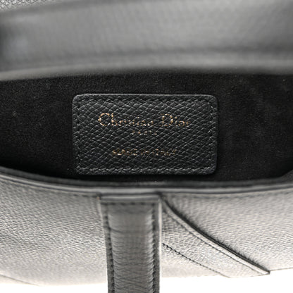 Christian Dior Grained Calfskin Mini Saddle Bag Black 6 of 10