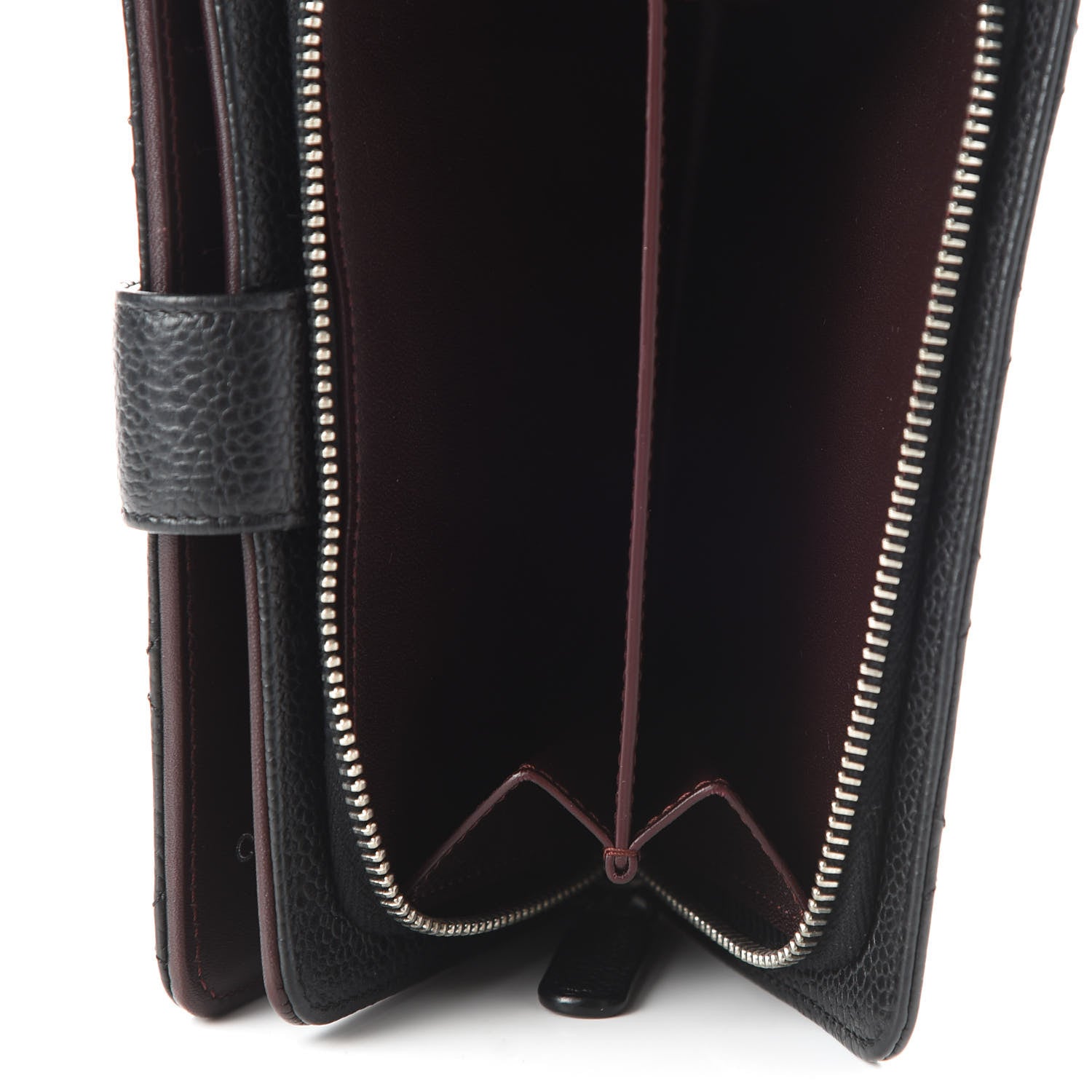 Chanel Caviar Quilted Zipped Pocket Wallet Black 8 of 9