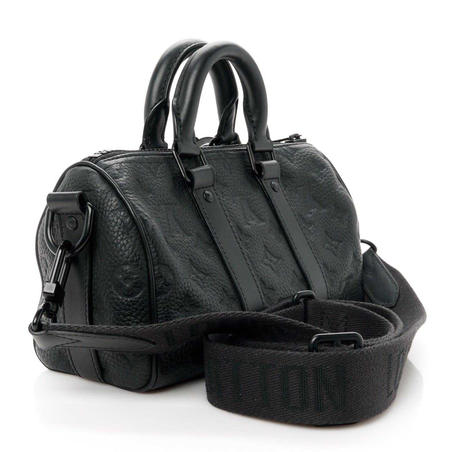 Monogram Taurillon Keepall Bandouliere 25 Black