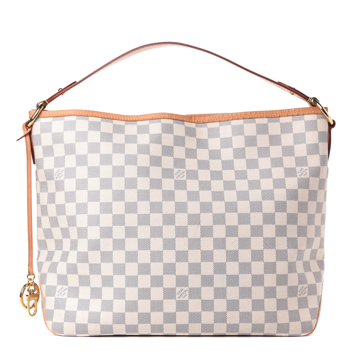 Louis Vuitton Damier Azur Delightful MM Rose Ballerine 1 of 4